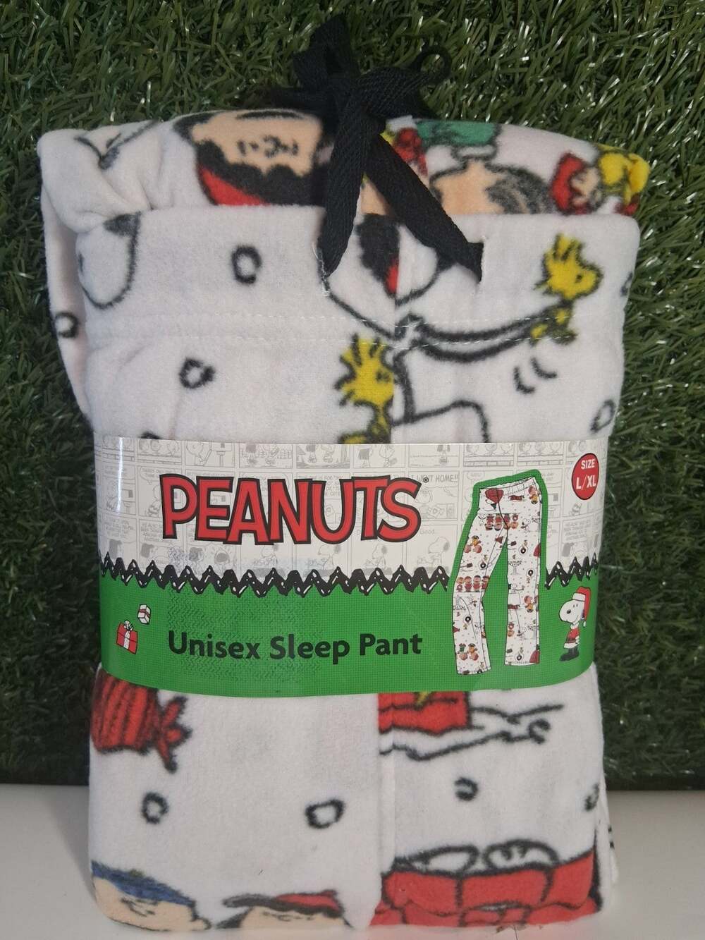 Peanuts Unisex Pajama Sleep Pants L/XL Christmas Snoopy Charlie Brown Fleece New